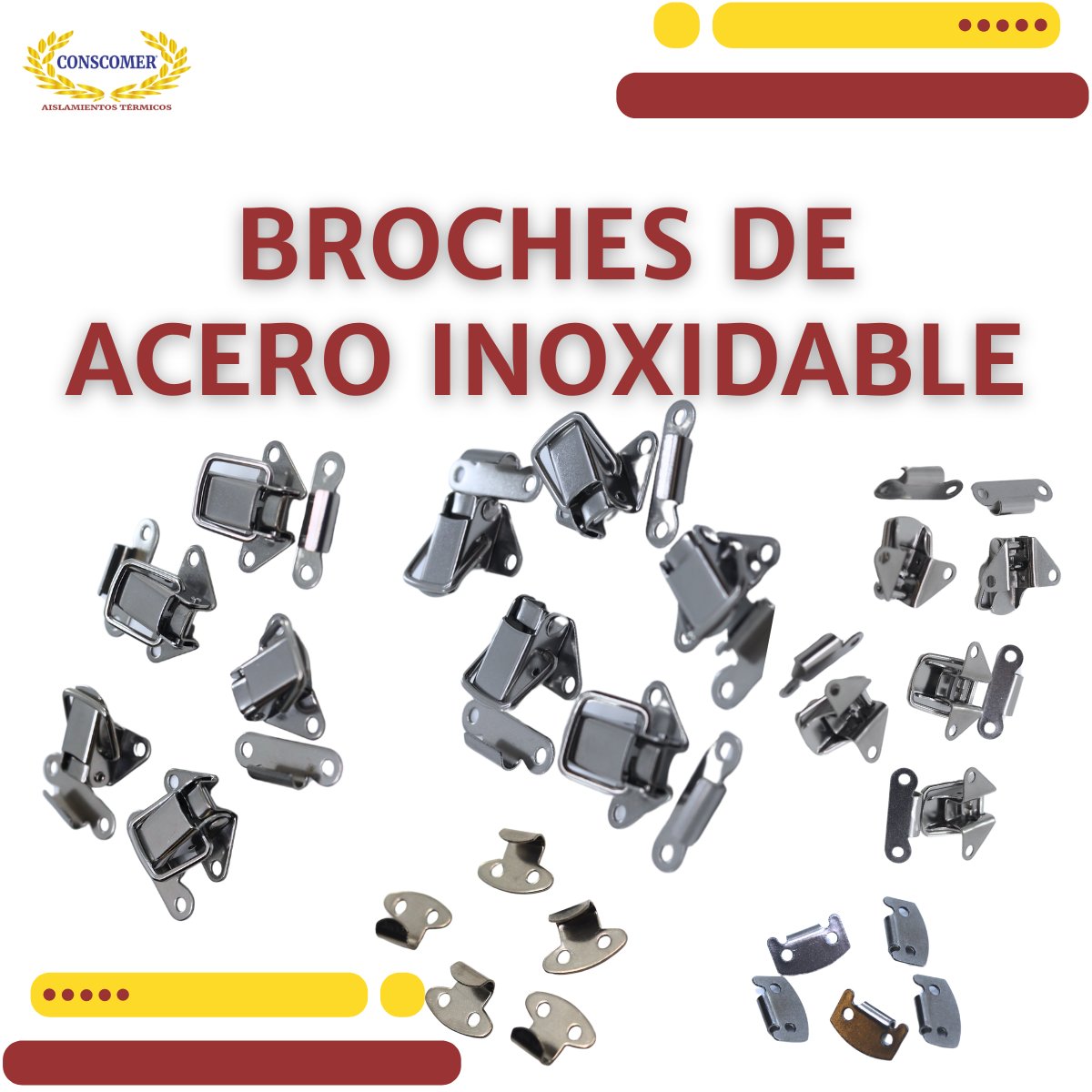 Broces de acero para aislamiento reusable