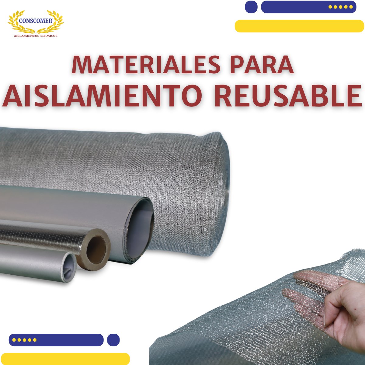 Venta de materiales para realizar aislamiento térmico reusable