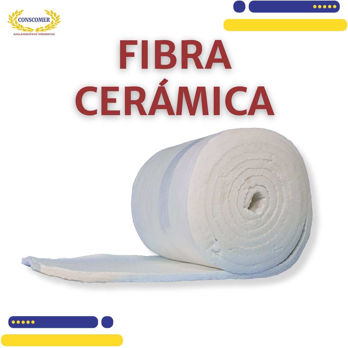 fibra ceramica de 1 pulgada 2 pulgadas 4 pulgadas