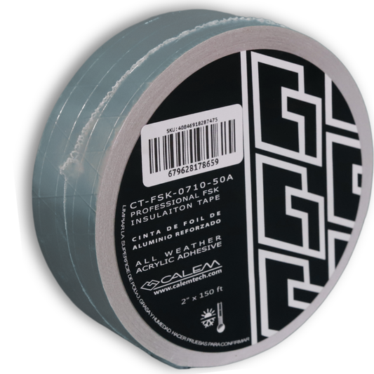 Cinta de Aluminio Reforzada Adhesivo Aislante Ducto 45 m Conscomer