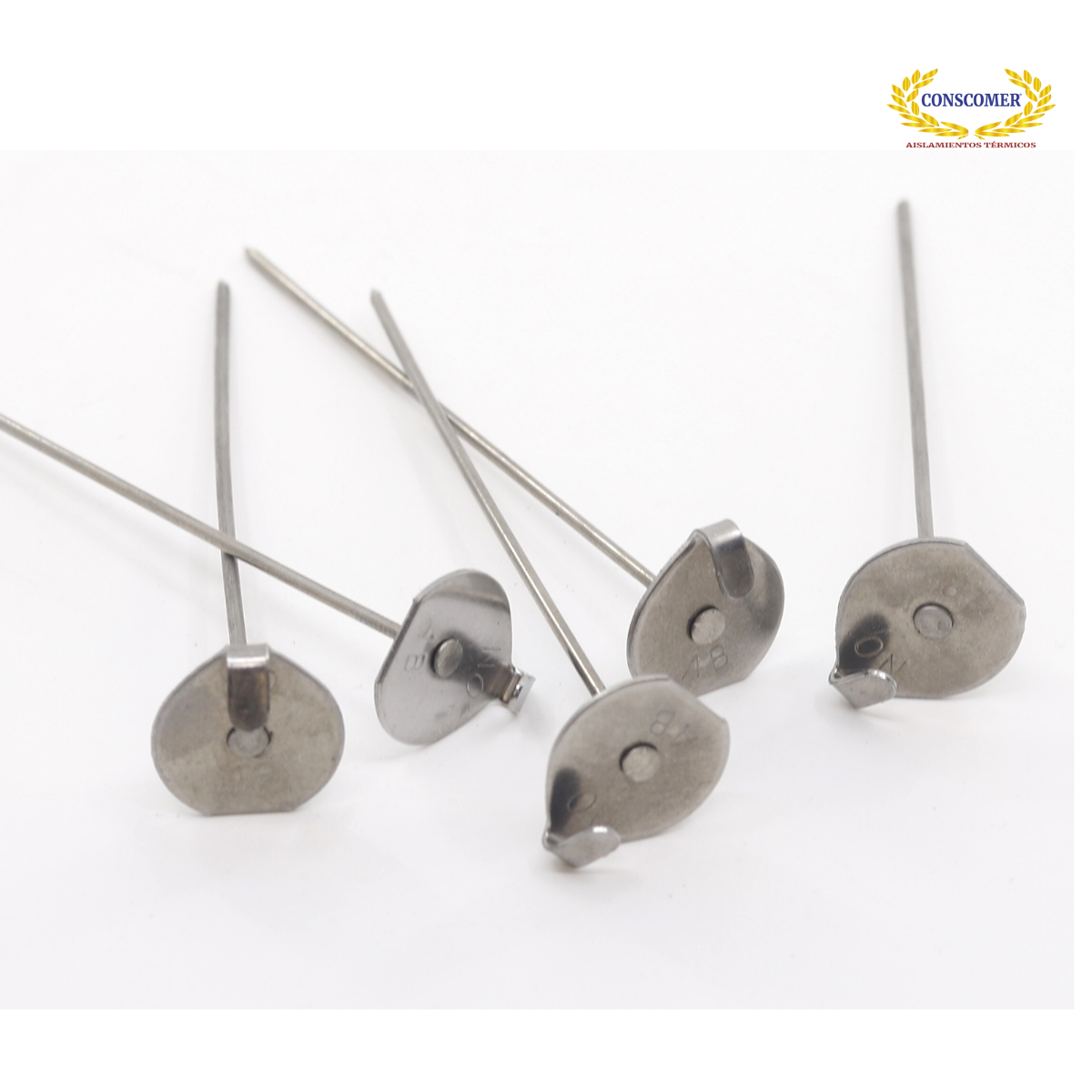 Clavo clip de 4 1/2" de largo de acero inox. 304. LANAMINERAL