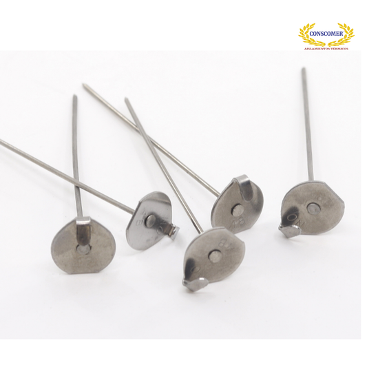 Clavo clip de 4 1/2" de largo de acero inox. 304. LANAMINERAL