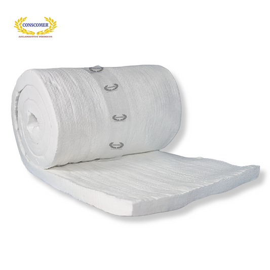 Fibra ceramica de 2" pulg.8lbs hasta 1430°C conscomer