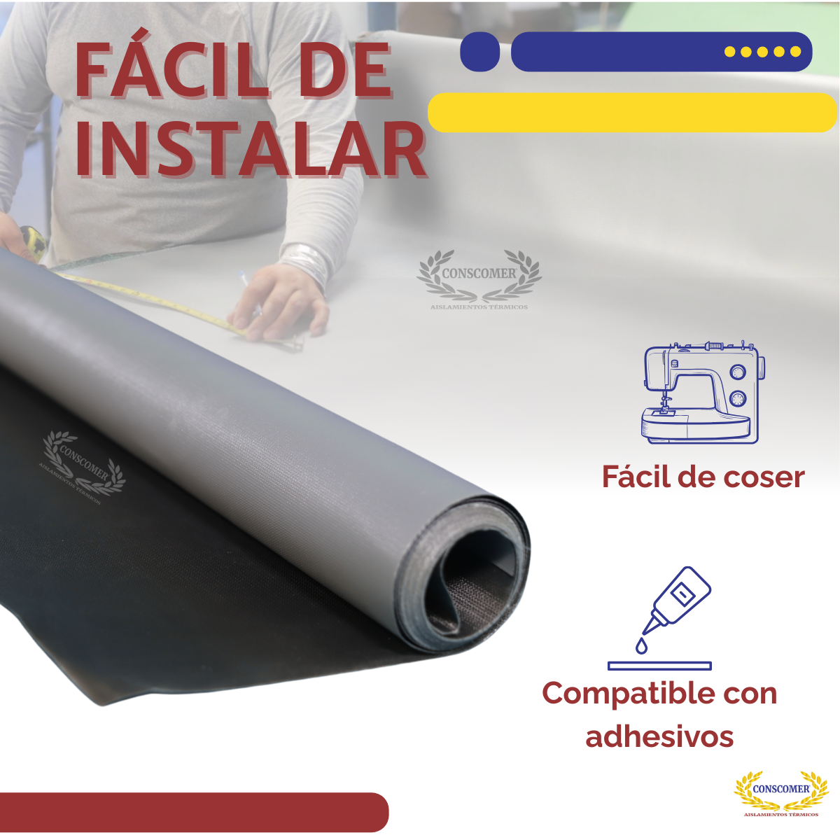 Tela de teflon para alta temperatura Gris conscomer