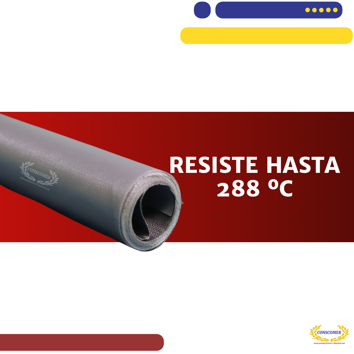 Tela de teflon para alta temperatura Gris conscomer