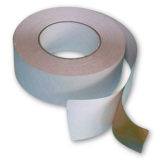 Cinta Adhesiva Blanca Asj Reforzada Aislante Ducto 45m 3pulg Blanco Conscomer