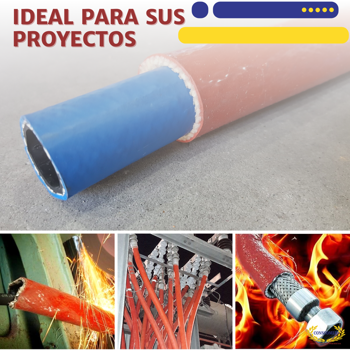Funda Protectora Térmica de Manga contra Incendios Conscomer