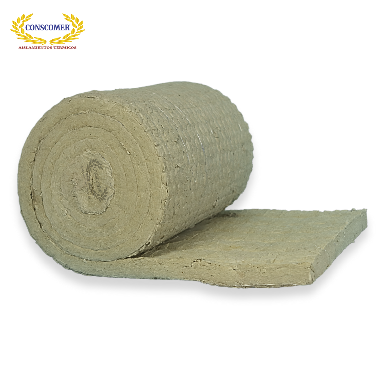 Colcha de 2"lana de roca pespunteada de 5m 9lbs conscomer