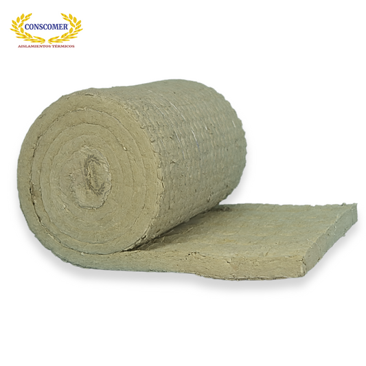 Colcha de 2"lana de roca pespunteada de 5m 9lbs conscomer