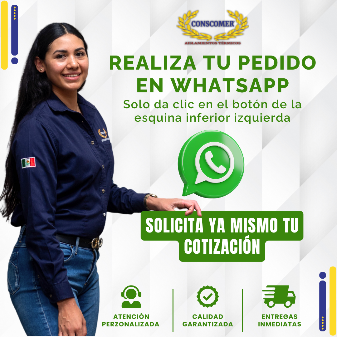 Colcha de 1"lana de roca pespunteada Conscomer