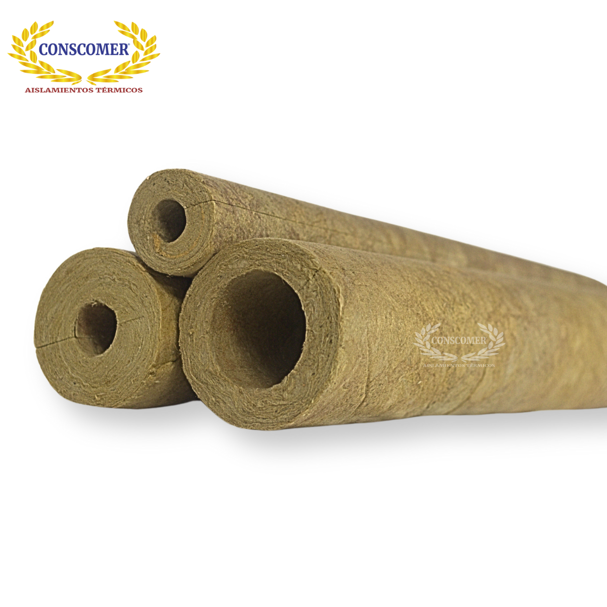 3/4"x 2" Preformado de lana mineral LANA DE ROCA MINERAL