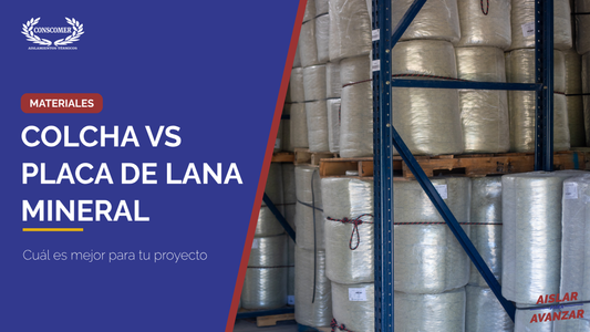 Colcha Vs Placa de lana mineral ¿Cuál usar en mi proyecto?