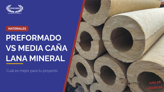Media caña vs preformado de lana mineral: ¿Cuál es mejor?