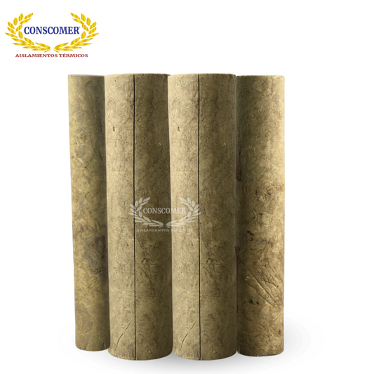 Preformado de lana mineral 3 x 1 1/2 - 1 mt de largo conscomer