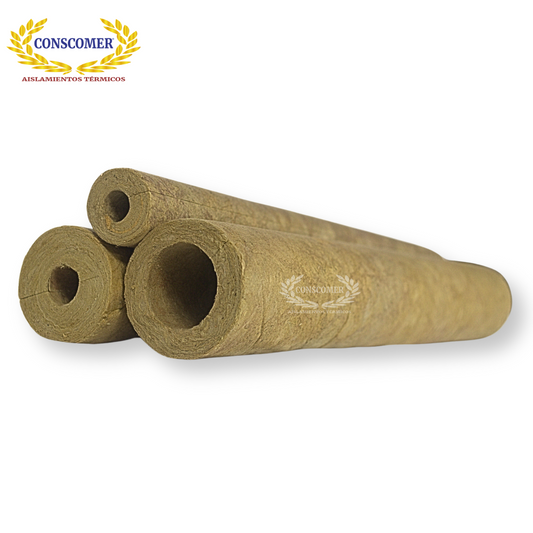 2 x 2   Preformado de lana mineral, 1 mt de largo conscomer