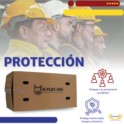 Aislante Elastómero K-FLEX 2 Pulgadas x 1.20 m x 4.57 m conscomer