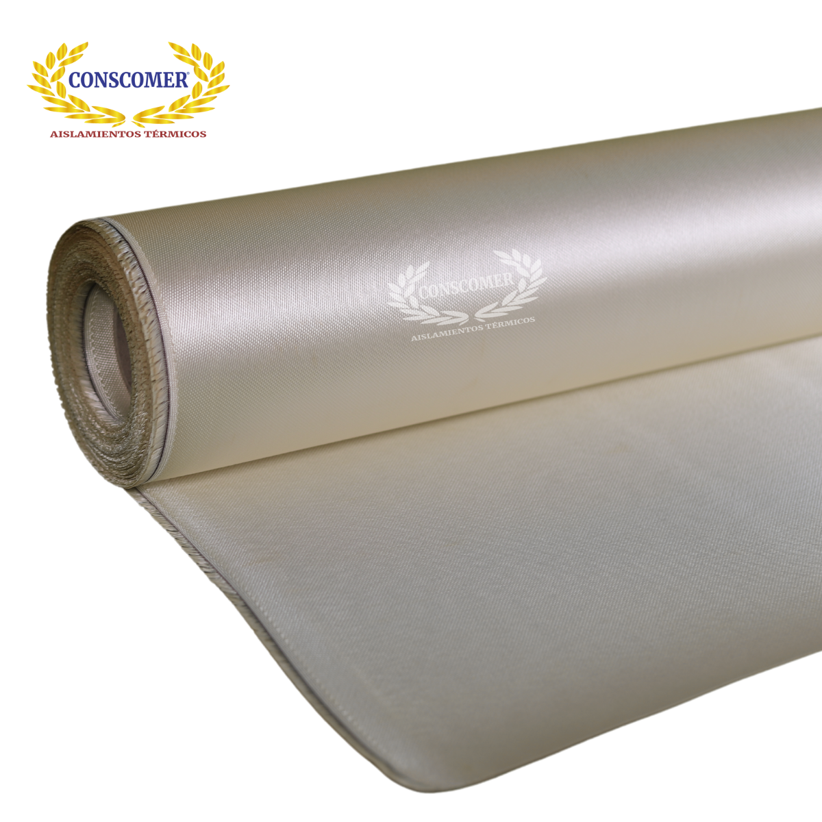 Tela de fibra de vidrio Silice 1m X 50mts Color Caramelo conscomer