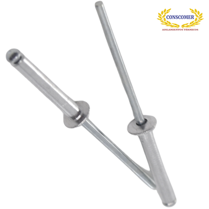 Remaches de acero 1/8 x 3/8 conscomer