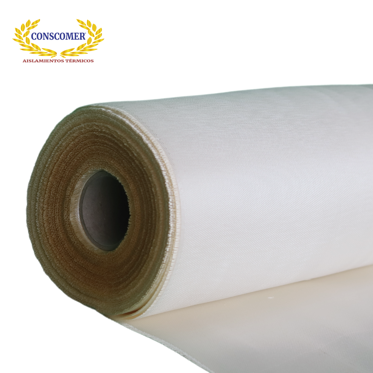 Tela de fibra de vidrio Silice 1m X 50mts Color Blanco conscomer