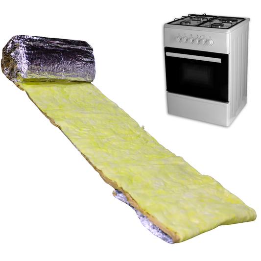 Aislante Térmico Fibra de Vidrio 1 Pulgada Aluminio RF-3100 15.2 m conscomer