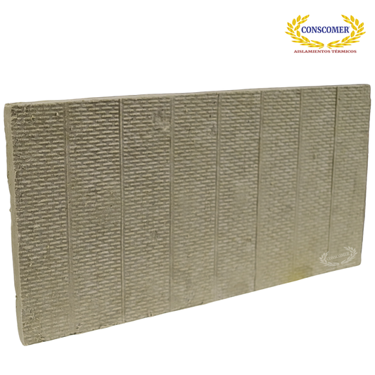 Placa de Lana Mineral 2" en 4lbs de densidad conscomer