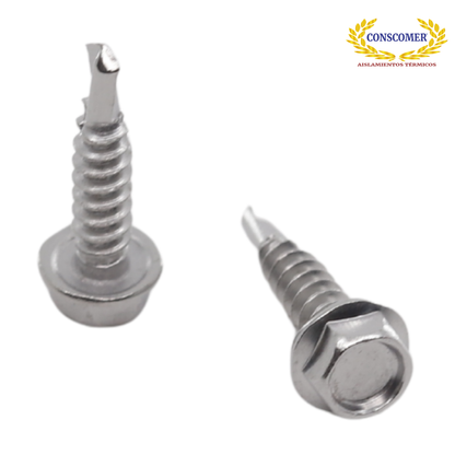 Pija Cabeza Hexagonal punta AB Galvanizada 8 x 3/4 conscomer