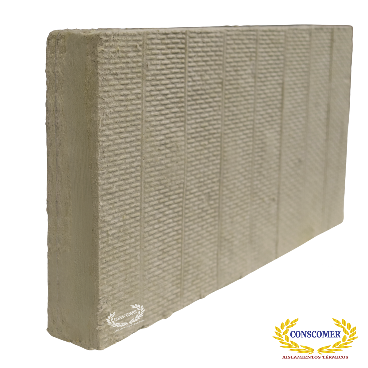 Placa de Lana Mineral 6" en 8lbs de densidad conscomer