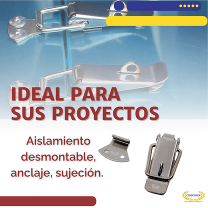 Broche de acero inox. 304 de 3  de largo. conscomer