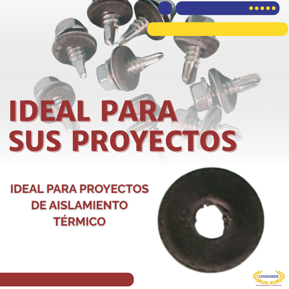 Arandela con neopreno para Pija del #8 conscomer