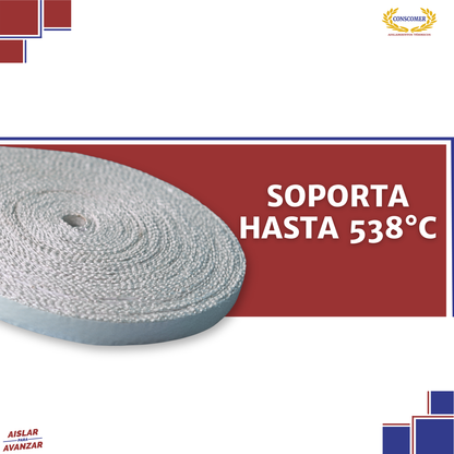 cinta térmica de alta temperatura 30 metros