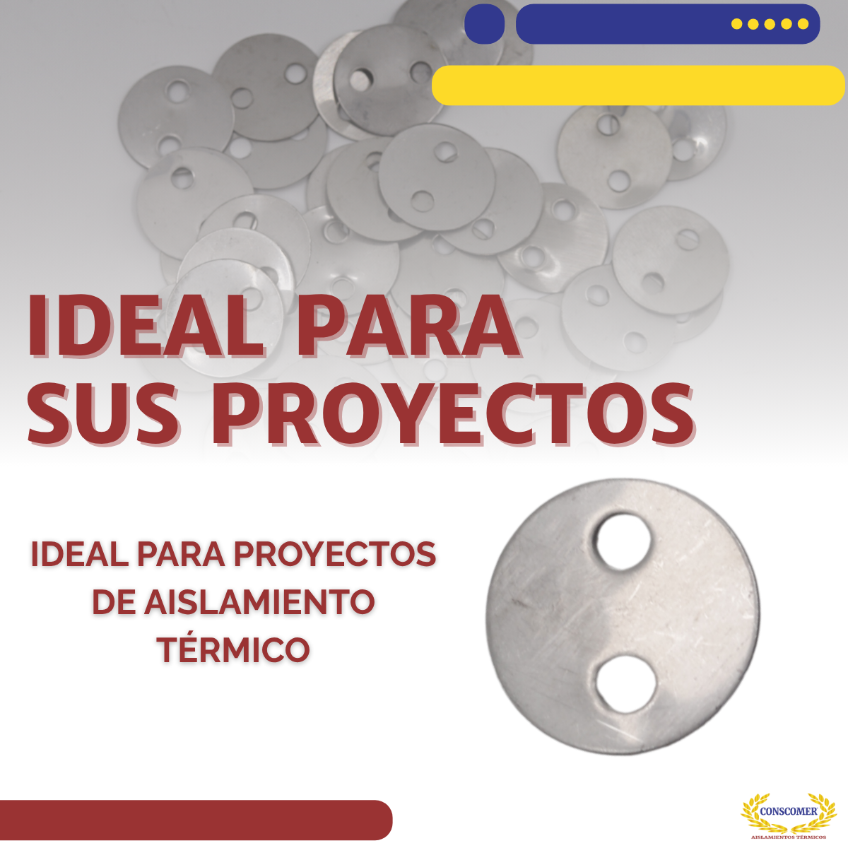 arandela para aislamiento térmico industrial acero inoxidable