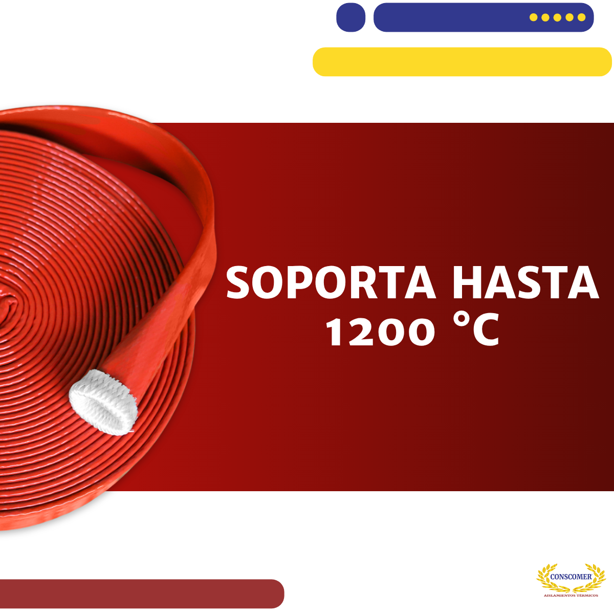Cubre Manguera de 2  rollo de 20 mts conscomer