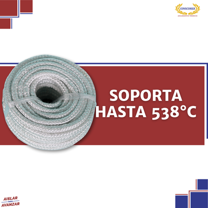 Cordón de fibra de vidrio de 1/2 pulg. x 20m conscomer
