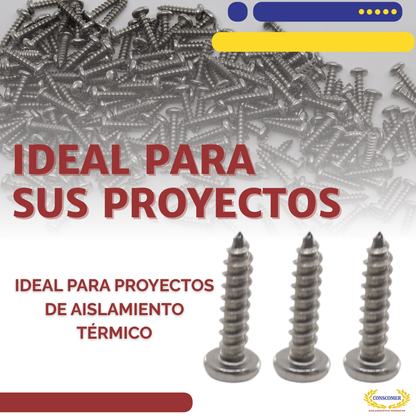 Pija cabeza hexagonal punta de broca de 8 x 3/4  galvanizada conscomer