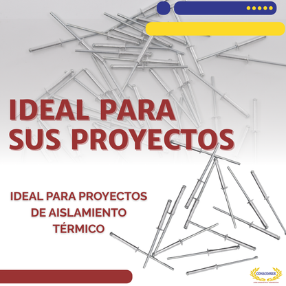 Remache de Aluminio 1/8 x 3/4 conscomer