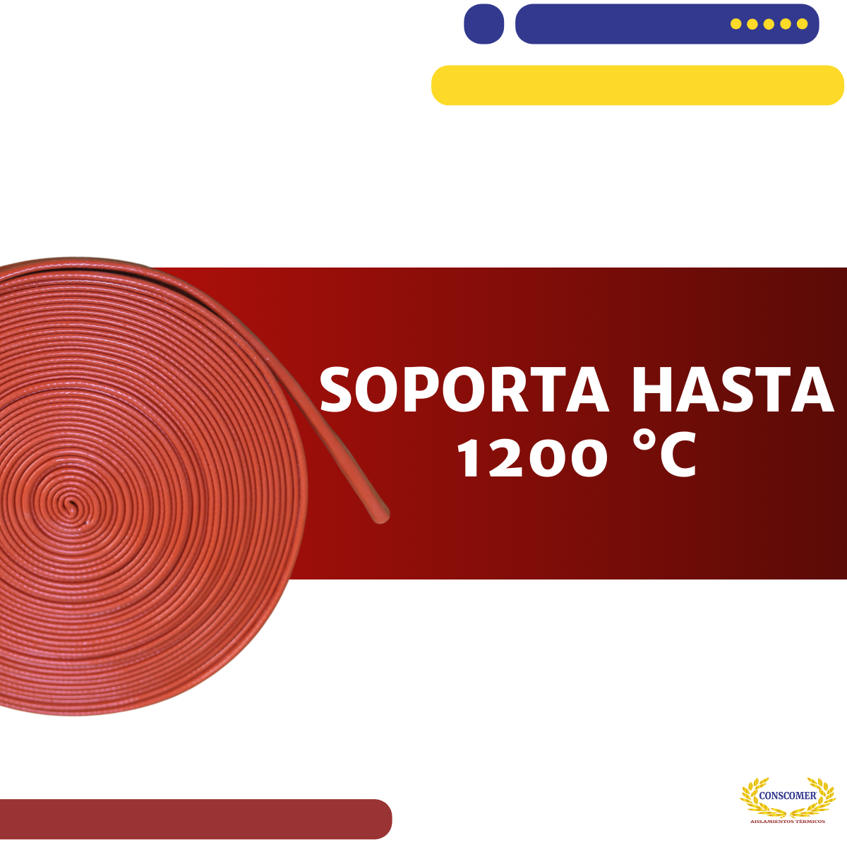 Cubre Manguera de 1/2  rollo de 20 mts conscomer