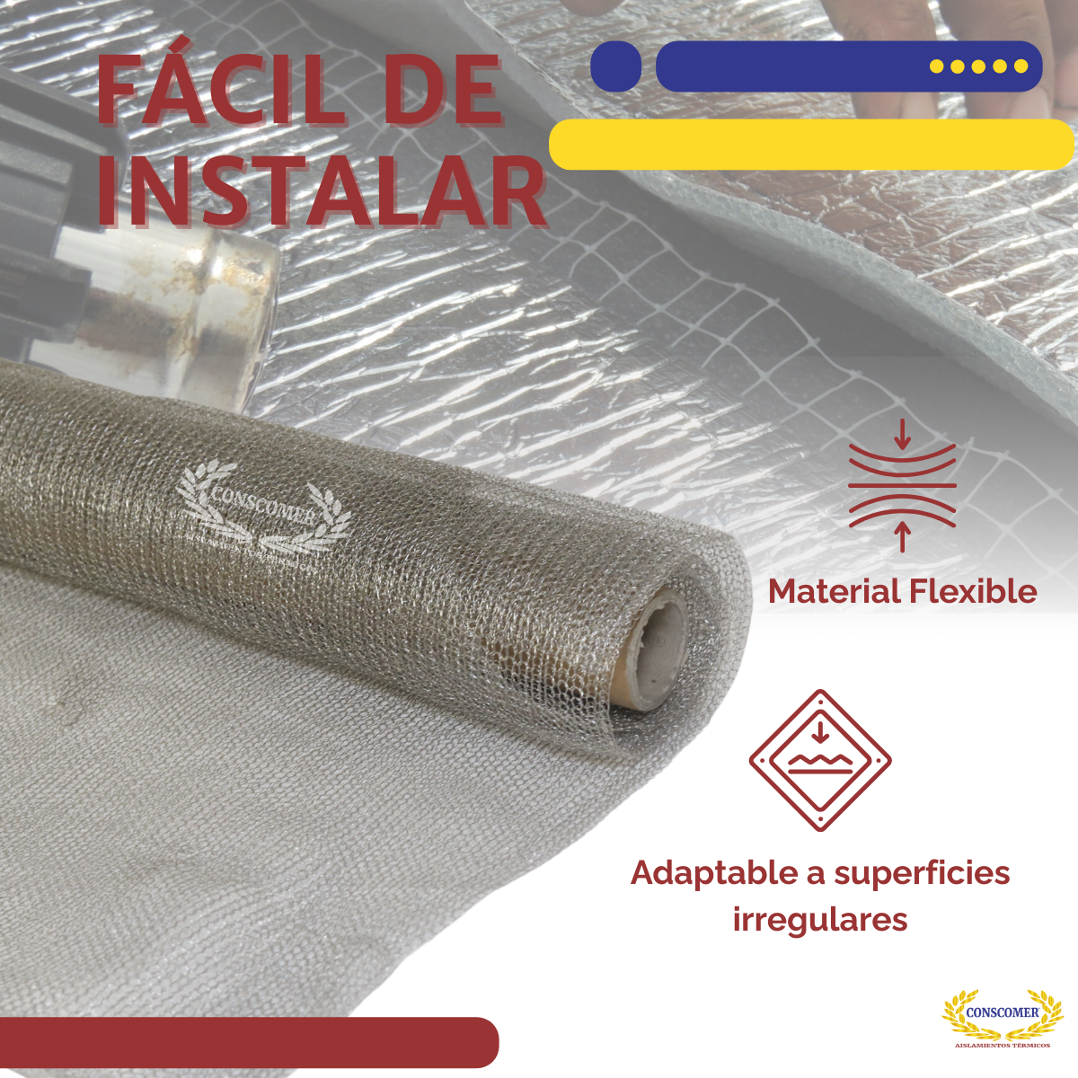 Malla tejida doble cara de acero inoxidable 304 1.06 X 30 MTSMARCA GLT conscomer