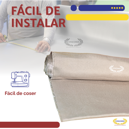 Tela de fibra de vidrio natural 1.52mts X 45 mts color caramelo conscomer