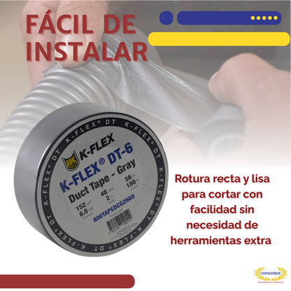 Cinta para ductos de 48 mm x 56 mts | K-FLEX DucTape conscomer
