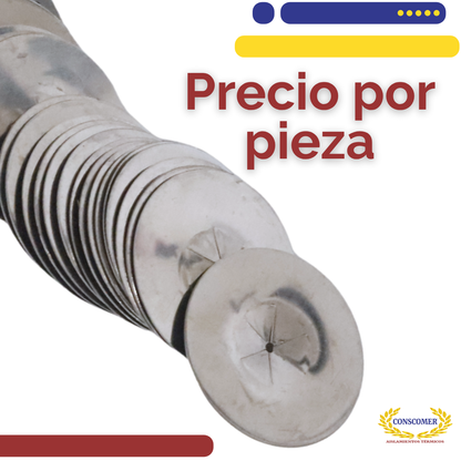 arandela metálica resistente a la corrosión
