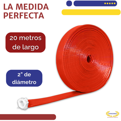 Cubre Manguera de 2  rollo de 20 mts conscomer