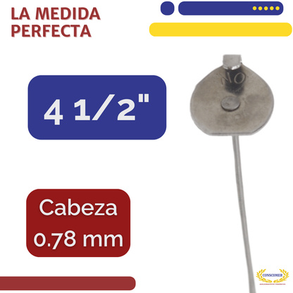 clavo clip para fibra de vidrio y lana mineral