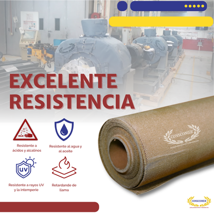 Tela vermiculita 1.52mts X 50 mts conscomer