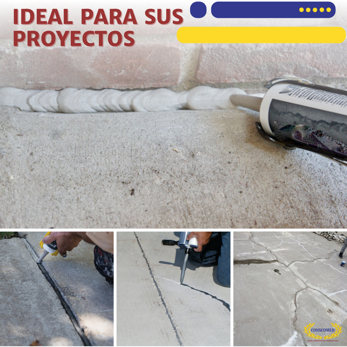 ADHESIVO SELLADOR CONCENTRADO COLOR BLANCO Conscomer