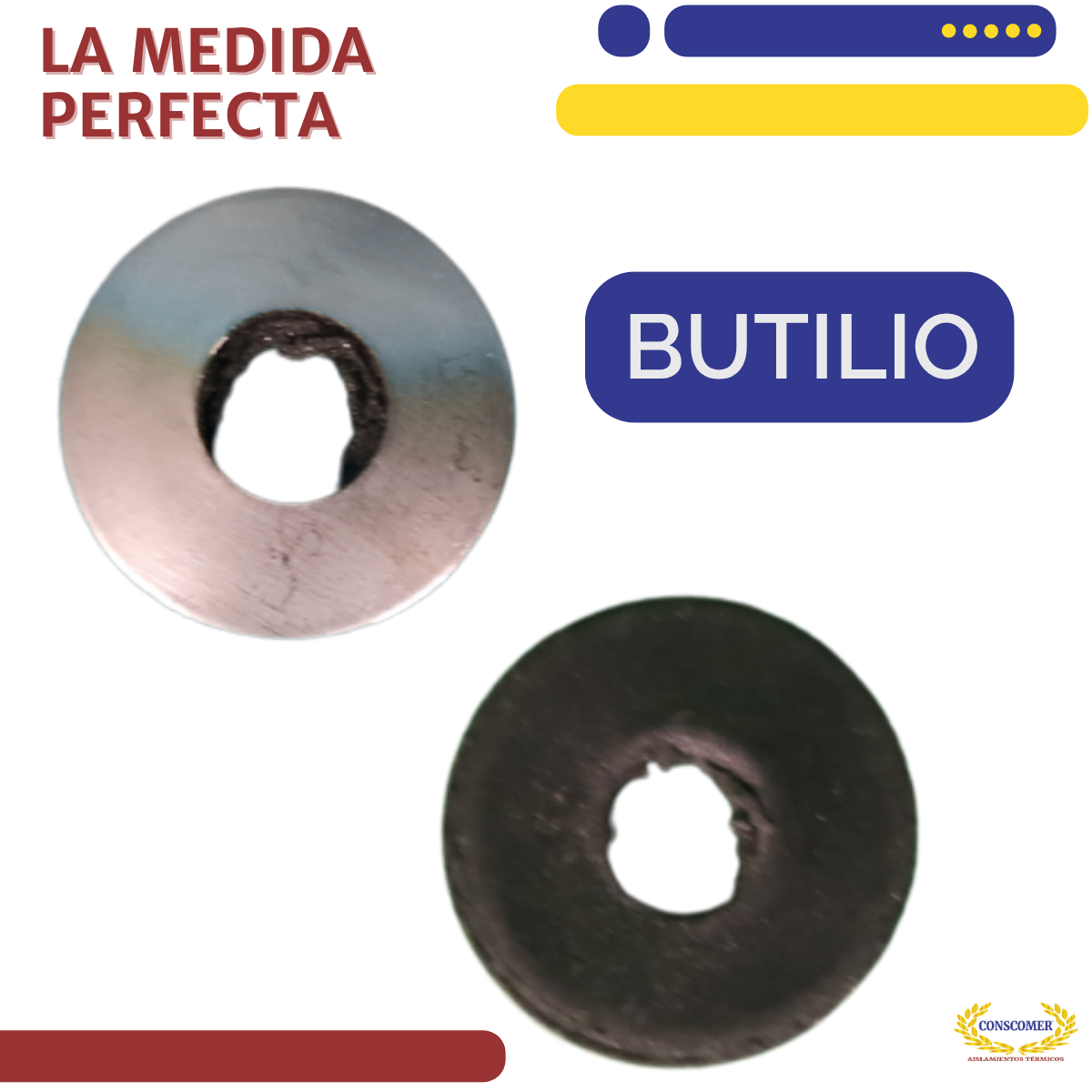 Arandela con butilo de acero conscomer
