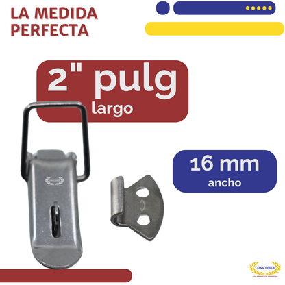 Broche de acero inox. 304 de 2   de largo. conscomer