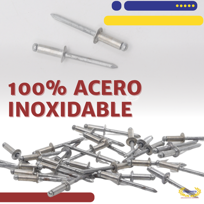 Remaches de acero 5/32 x 1/2 conscomer