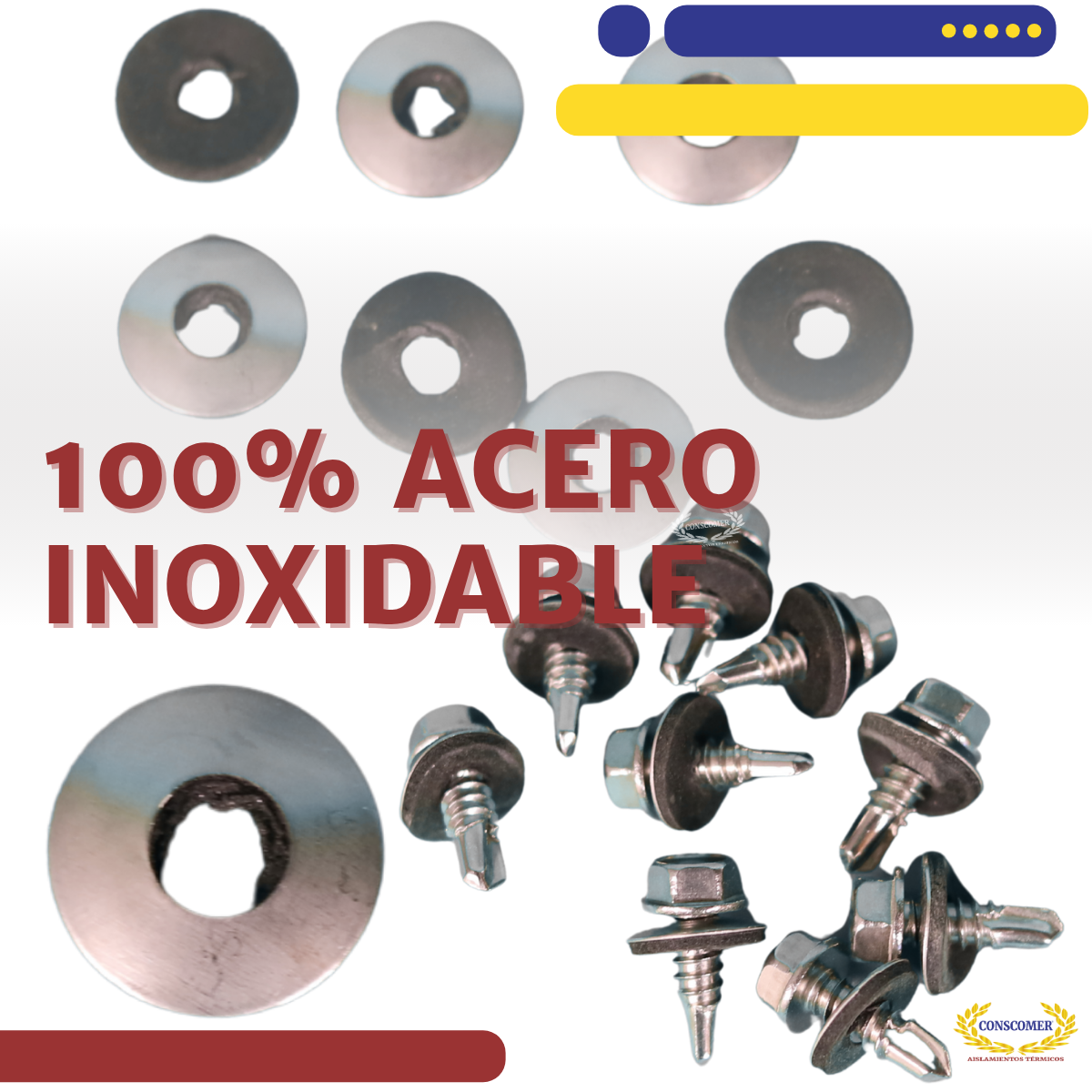 Arandela con neopreno para Pija del #8 conscomer