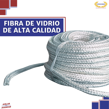 Cordón de fibra de vidrio de 1/2 pulg. x 20m conscomer