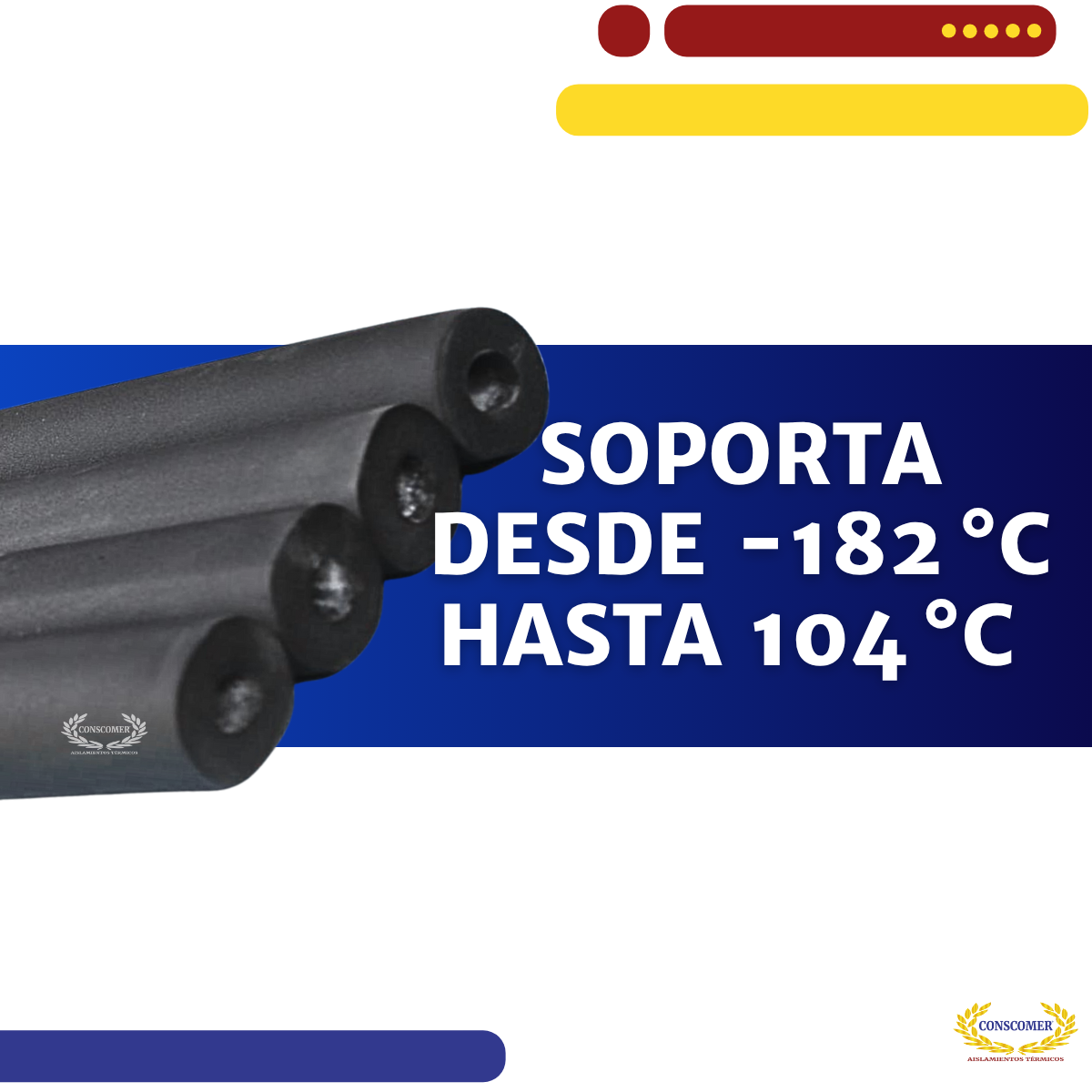 Aislante para tubería de aire acondicionado Insul-Tube 7/8 pulgadas